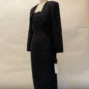 Beaded Evening Gown - Carmen Marc Valvo Size 10